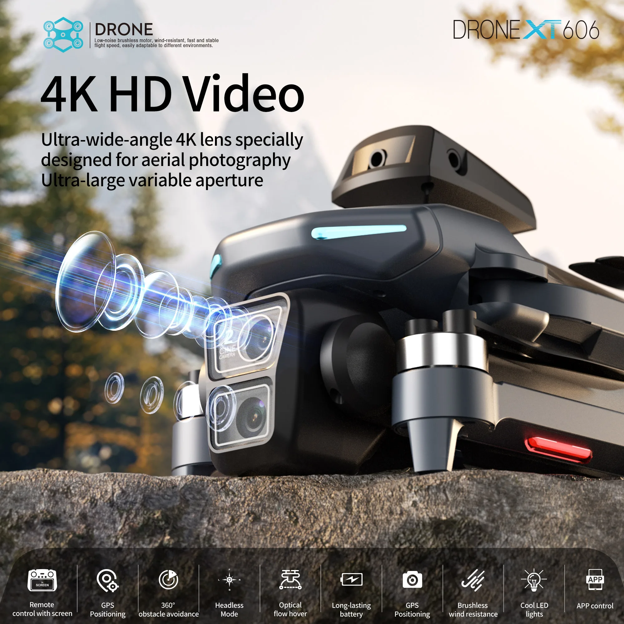 Lenovo XT606 MAX GPS Drone 4k  - Drone Gps Mount recensione e prezzo