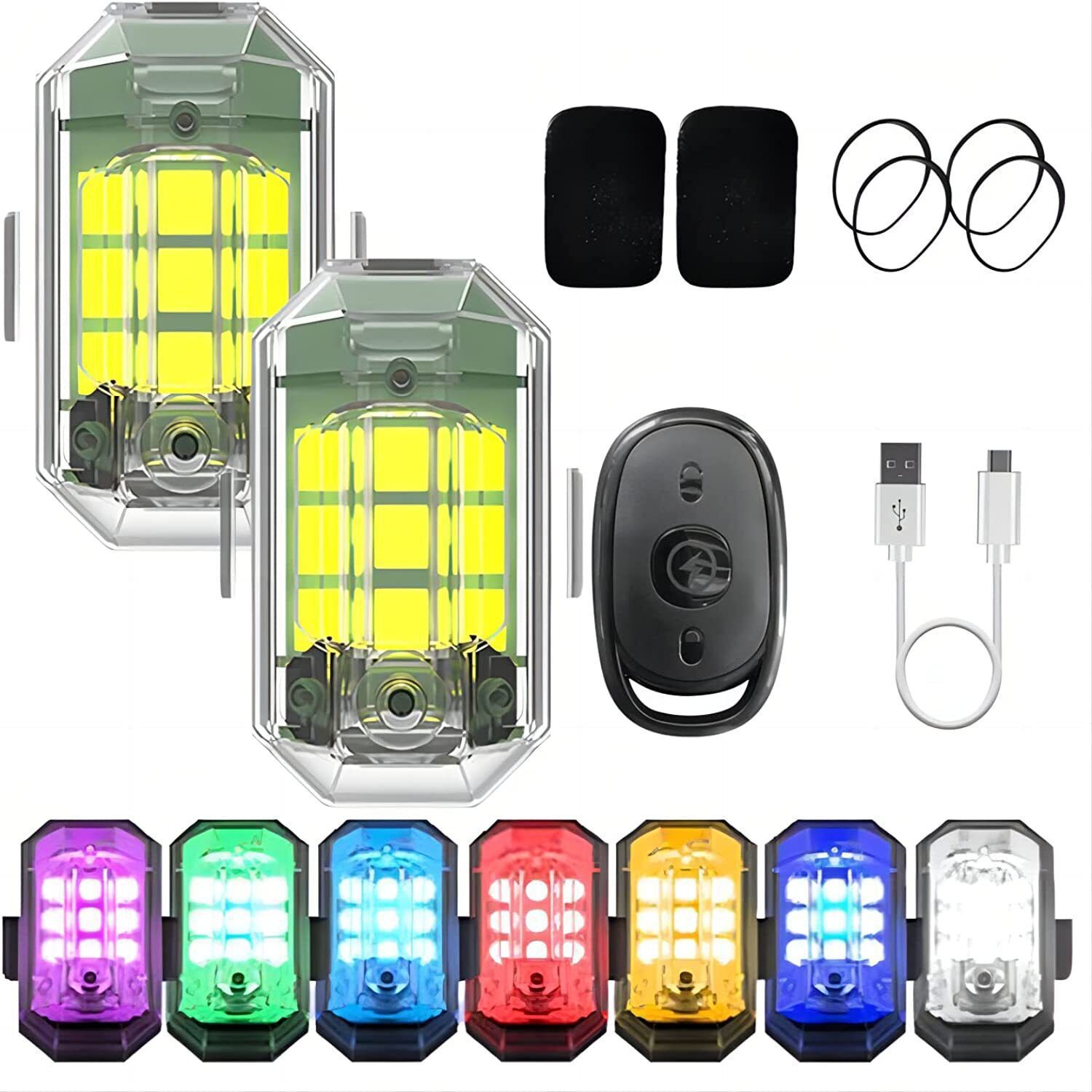 1/2/4Pc Remote Motorcycle Ligh - Drone Led Light recensione e prezzo