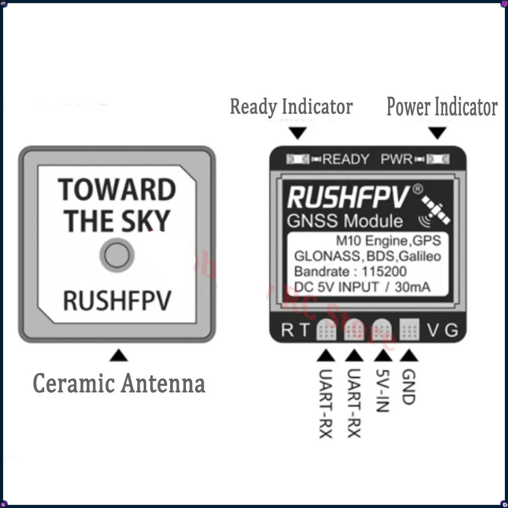 1-4Pcs RUSHFPV MINI M10 GPS Mo - Drone Gps Module recensione e prezzo