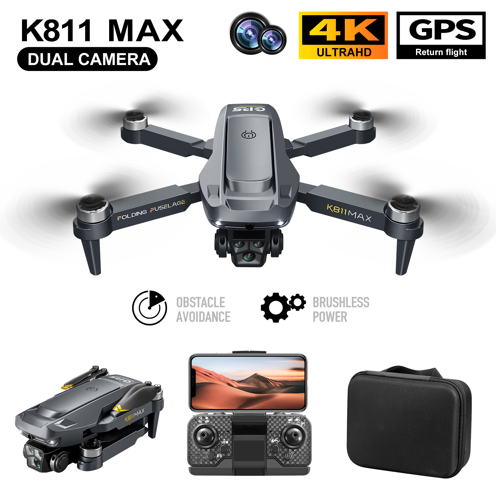 K811MAX Quadcopter Drone: Brus - Drone Gps Module recensione e prezzo